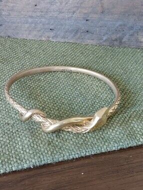 Logan Hollowell X Johnny Was  Gold Snake Wrap Bracelet With Diamond Star Eye